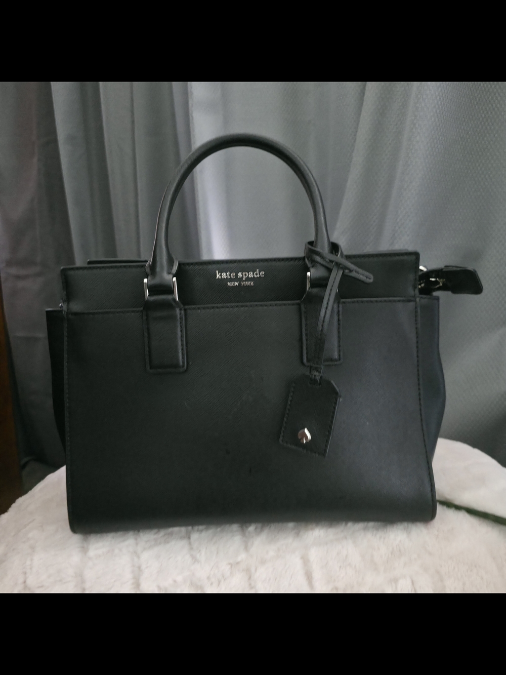 kate spade Black Saffiano Leather Tote